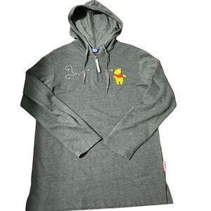 Disney Winnie The Pooh Womens 1/4‎ Zip Hooded Pullover Size Medium